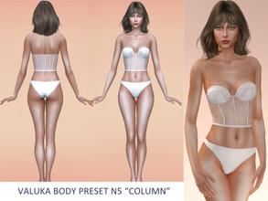 Sims 4 — [Patreon] Valuka - Body N5 by Valuka — This is the new body preset for female from teen to elder. Custom