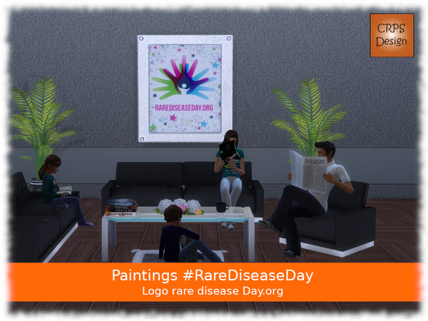 Sims 4 — RareDiseaseDay - Logo by Stephanie_Mey1991 — Picture with the RareDiseaseDay Logo