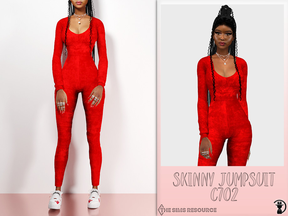 The Sims Resource - Skinny Jumpsuit C702