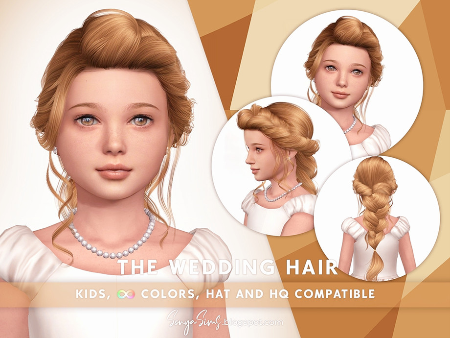 The Sims Resource - SonyaSims The Wedding Hair KIDS