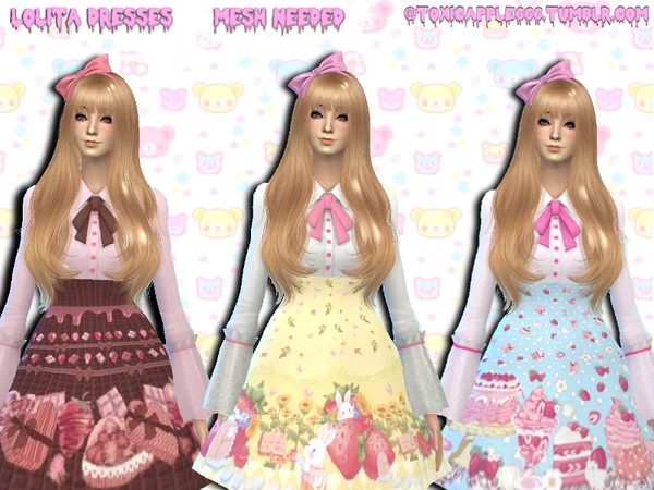 Sims 4 — Dresses (Trillyke Silent Night Dress Recolor) by ToxicBeer666 — This is a little different from what i normally