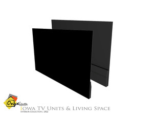 Sims 4 — Iowa Wall Television by Onyxium — Onyxium@TSR Design Workshop Living Room Collection | Belong To The 2022 Year