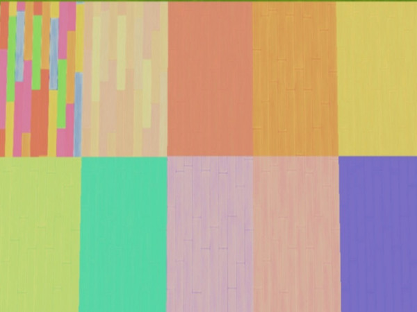 Sims 4 — Rainbow wood floor by kieearra — This is a stand alone recolor of wood floors into rainbow colors.