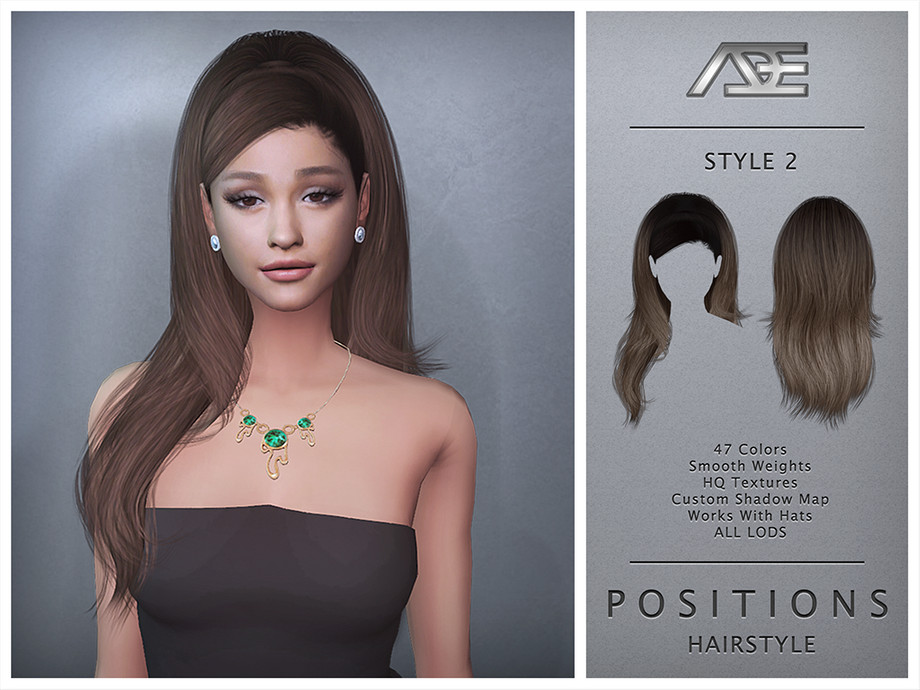 The Sims Resource Ade Positions Style 2 Hairstyle