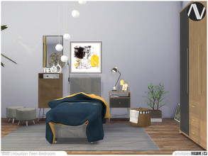 Sims 4 — Houston Teen Bedroom by ArtVitalex — Bedroom Collection | All rights reserved | Belong to 2022 ArtVitalex@TSR -