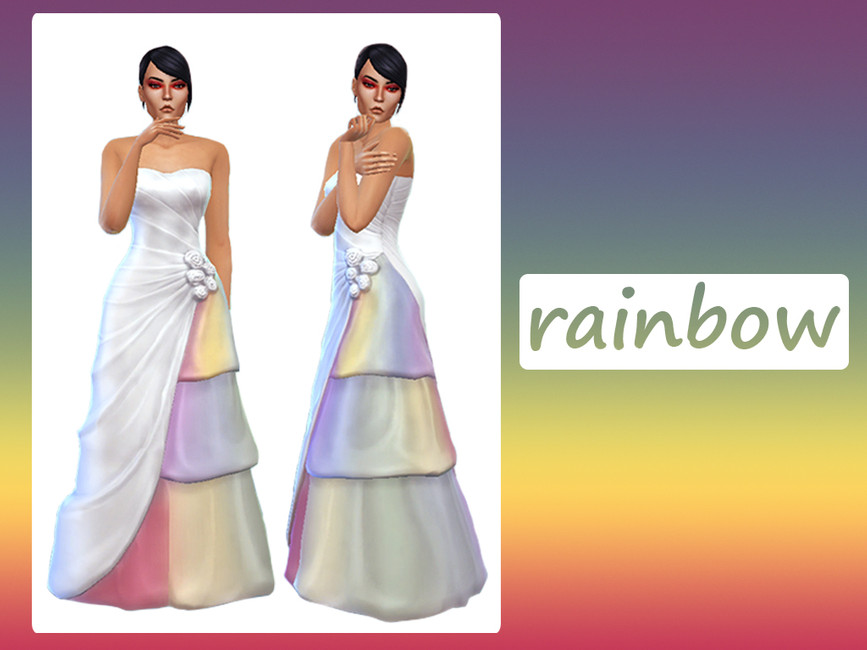 Sims 4 Rainbow Wedding Dress: Perfect Color Choice for Dream Weddings
