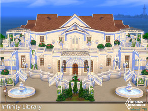 Sims 4 — Infinity Library / No CC by nolcanol — Infinity Library is a beautiful, classic library that is open for anyone
