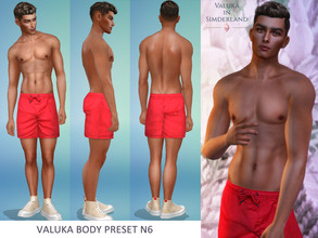 Sims 4 — [Patreon] Valuka body N6 by Valuka — This is the new body preset for male from teen to elder. Custom thumbnail.