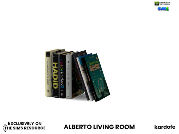 Sims 4 — kardofe_Alberto living room_Books by kardofe — Set of books, decorative