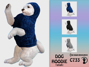 Sims 4 — Dog Hoodie C733 by turksimmer — 3 Swatches Compatible with HQ mod Works with all of skins Custom Thumbnail All