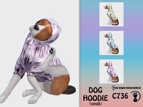 Sims 4 — Dog Hoodie C736 by turksimmer — 3 Swatches Compatible with HQ mod Works with all of skins Custom Thumbnail All