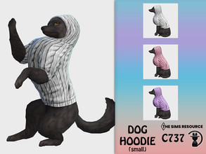 Sims 4 — Dog Hoodie C737 by turksimmer — 3 Swatches Compatible with HQ mod Works with all of skins Custom Thumbnail All