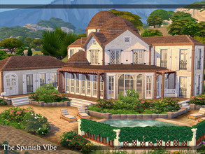 Sims 4 — The Spanish Vibe | noCC by simZmora — Elegant Spanish style house located in the Tartosa area. Lot:30x30 Lot