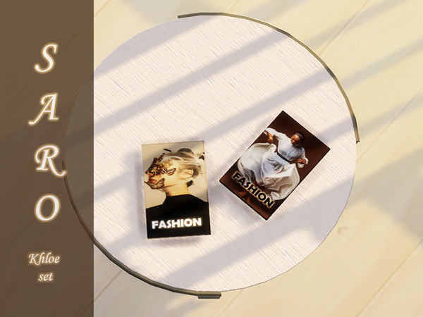 Sims 4 — Khloe books by SSR99 — Decor fashion books, 4 covers