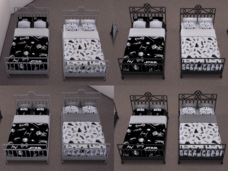 Sims 4 Star Wars double bed by erinrose94