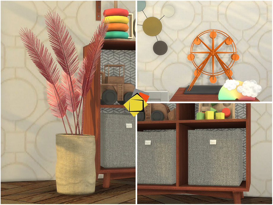 The Sims Resource - Mid Century Modern - Gorby Toddler Bedroom Extra