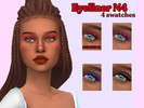 Sims 4 — (pixiemailen) Eyeliner N4 by pixiemailen — *4 swatches *Base Game Compatible *Teen - Elder *Disallowed for