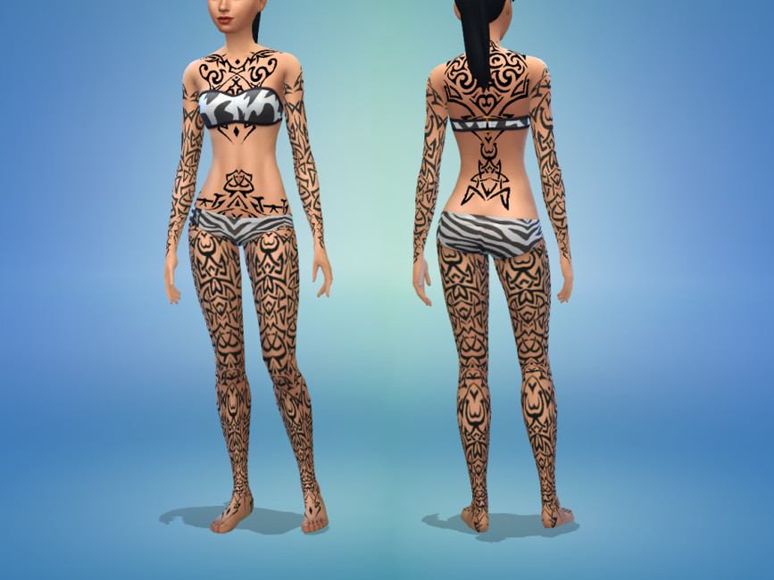 The Sims Resource - Tribal tattoos