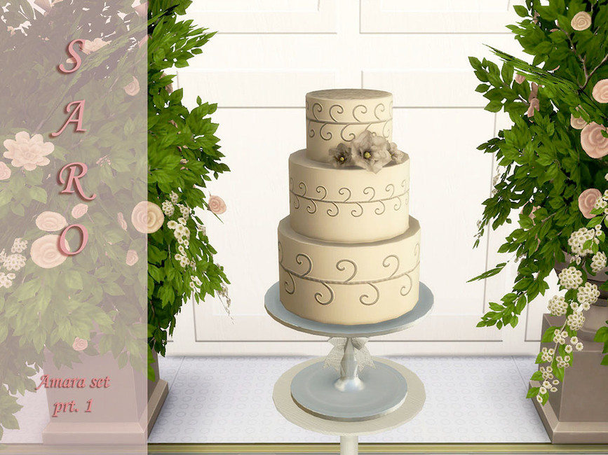 The Sims Resource Amara Big Wedding Cake