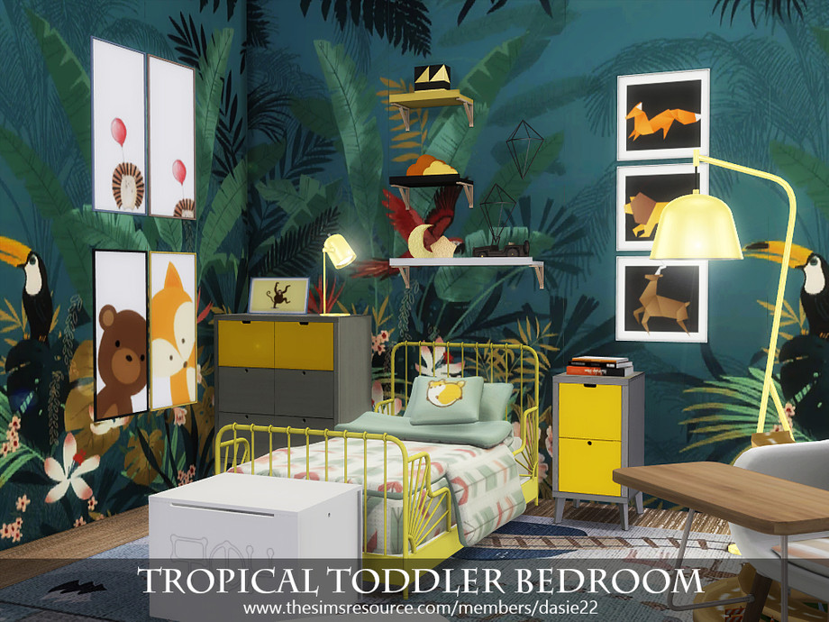 The Sims Resource - Tropical Toddler Bedroom
