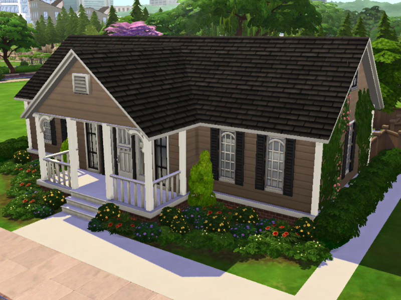 The Sims Resource - Colonial Lane - NO CC Shell