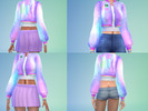 Sims 4 — DREAM OF SPACE - JACKET  by poptartlord — Hey! This jacket is my first Sims creation. It's super important to