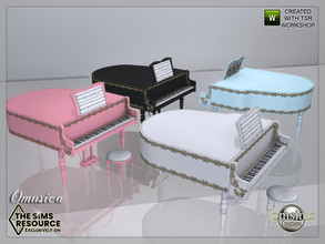 Sims 4 — Omusica Piano by jomsims — Omusica Piano the sims can touch the tail of the piano, which is longer than a normal