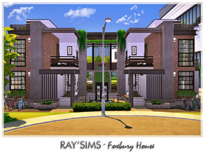 Sims 4 — Foxbury House (University Housing) by Ray_Sims — This house fully furnished and decorated, without custom