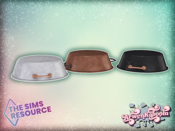 Sims 4 — Mid Century Modern Collection - Big Pot by ArwenKaboom — Base game pot in 4 recolors. You can find all items by