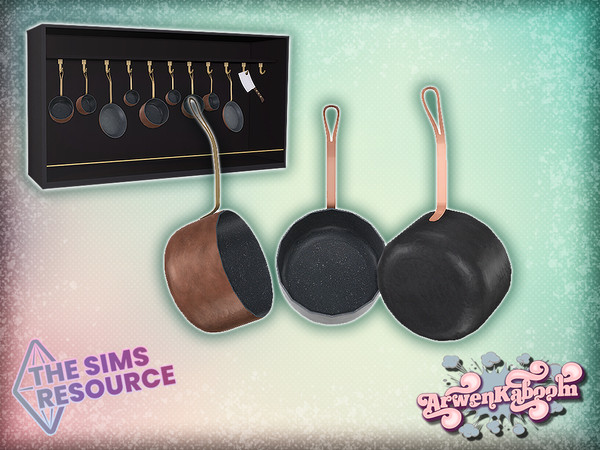 Sims 4 — Mid Century Modern Collection - Hanging Pot I by ArwenKaboom — Base game pot in 4 recolors. You can find all