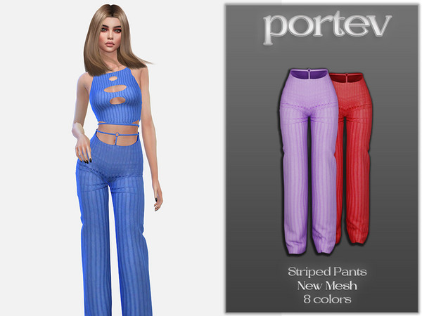 The Sims Resource - Striped Pants