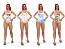 Sims 4 — Swimsuits with Strap by mirellamarinho — Swimsuits with Strap 12 PRINTS autonomous