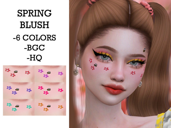 Sims 4 — Spring Blush by Gea_Store — -6 colors swatch -Base Game Compatible -HQ Dont reclaim this as yours and dont