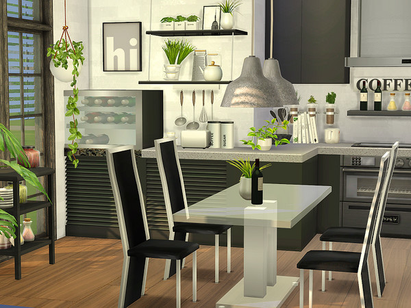 Sims 4 — Alba Kitchen - CC  by Flubs79 — here is a modern Kitchen for your Sims 