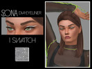 Sims 4 — SONA | Dia-Eyeliner by ItsSona — Sul sul! Say SUL SUL for my new content! I hope u like it! - 1 Swatch -