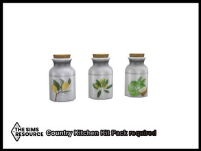 Sims 4 — Wren Kitchen Storage Jars by seimar8 — Maxis match kitchen storage jars Country Kitchen Kit Pack required