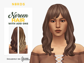 Sims 4 — Noreen Hair - Seasons Needed by Nords — Dag dag, this is a set made of a beautiful long wavy hair with a side