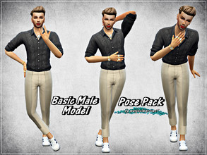 Sims 4 — Basic Male Model Pose Pack by manjuelmarsims7 — Enjoy this Pose Pack! :) Perfect for every Male Model Sim that