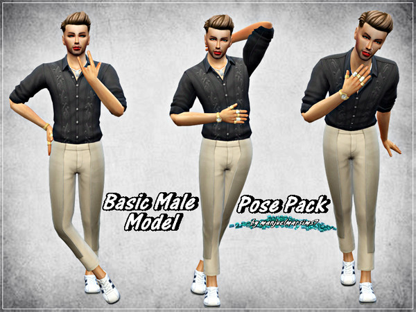 Sims 4 — Basic Male Model Pose Pack by manjuelmarsims7 — Enjoy this Pose Pack! :) Perfect for every Male Model Sim that