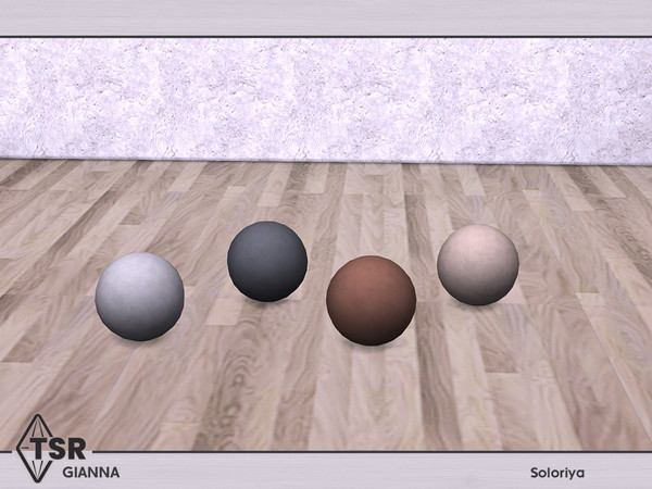 Sims 4 — Gianna. Ball Pillow by soloriya — Ball pillow. Part of Gianna set. 4 color variations. Category: Decorative -