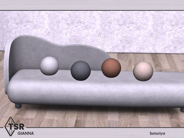Sims 4 — Gianna. Sofa Pillow by soloriya — Sofa pillow. Part of Gianna set. 4 color variations. Category: Decorative -