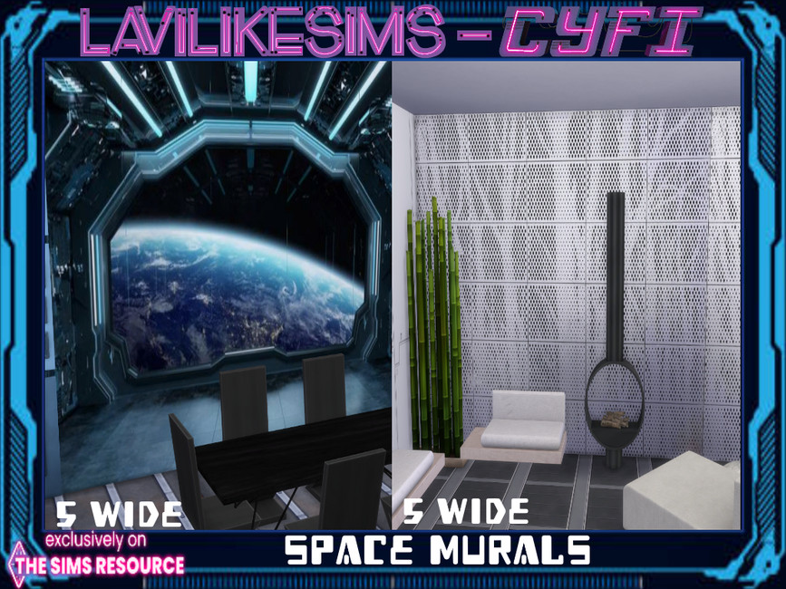 The Sims Resource Cyfi Space Murals