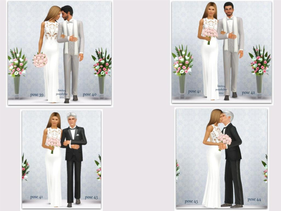 Wedding dress Pose Pack by Beto_ae0 at TSR » Sims 4 Updates