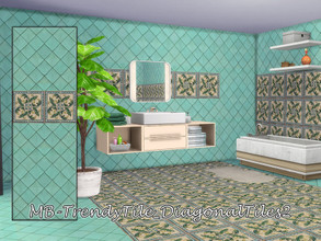 Sims 4 — MB-TrendyTile_DiagonalTiles2 by matomibotaki — MB-TrendyTile_DiagonalTiles2 Second part of the -