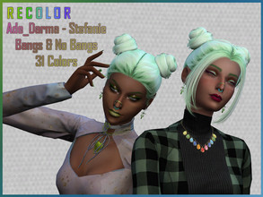 Sims 4 — Ade - Stefanie's Recolors by TheeAwkwardOne — 31 swatches of pastels, with and without bangs