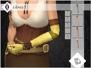 Sims 4 — Gloves 5 by AleNikSimmer — Left version of my Gloves 4, as per request. Skin by Luumia, pose by HelgaTisha.