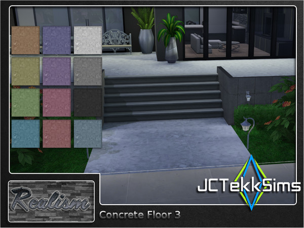 Sims 4 — Concrete Floor 3 by JCTekkSims — Created by JCTekkSims