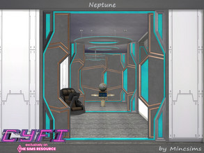 Sims 4 — CyFi Neptune Doors and Arches by Mincsims — a part of CyFi Collaboration. The set consists of 10 packages. for
