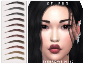 Sims 4 — Eyebrows N140 by Seleng — The eyebrows has 21 colours and HQ compatible. Allowed for teen, young adult, adult