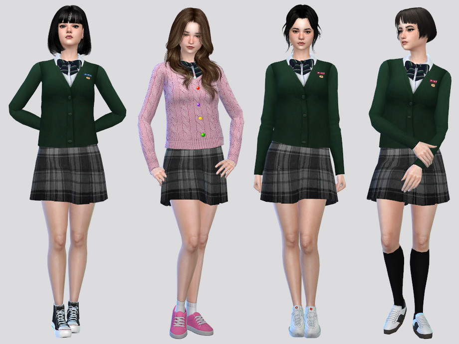 The Sims Resource - Hyosan High Uniform Onjo